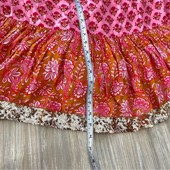 NWOT Figue Fiona Silk Midi Dress with Sequins Sz S - Picture 6 of 9